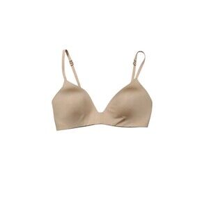READ Skims Wireless Form T-shirt Demi Bra Size 34C Tan Nude